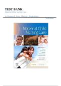 Test Bank &ndash; Maternal Child Nursing Care &lpar;7th Edition&rpar; by Shannon E&period; Perry&comma; Marilyn J&period; Hockenberry & Mary Catherine Cashion &vert; Chapters 1&ndash;50