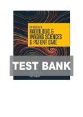 Test Bank for Introduction to Radiologic & Imaging Sciences & Patient Care&comma; 8th Edition &vert; Complete Verified Questions & Answers