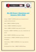 Bio 400 Exam 4 Questions and Answers 100&percnt; PASS