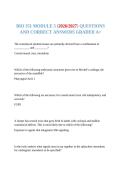 BIO 351 MODULE 5 &lpar;2026&sol;2027&rpar; QUESTIONS AND CORRECT ANSWERS GRADED A&plus;