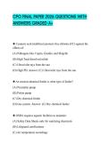 CPO FINAL PAPER 2026 QUESTIONS WITH ANSWERS GRADED A&plus;