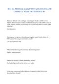 BIO 351 MODULE 2 &lpar;2026&sol;2027&rpar; QUESTIONS AND CORRECT ANSWERS GRADED A&plus;