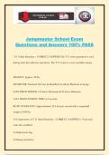 Jumpmaster School Exam Questions and Answers 100&percnt; PASS