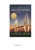 Test Bank for Financial & Managerial Accounting for MBAs&comma; 5th Edition by Easton&comma; Halsey&comma; McAnally & Hartgraves &vert; Complete Verified Questions & Answers