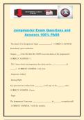 Jumpmaster Exam Questions and Answers 100&percnt; PASS