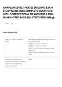 ANAPLAN LEVEL 1 MODEL BUILDING EXAM STUDY GUIDE 2026 COMPLETE QUESTIONS WITH CORRECT DETAILED ANSWERS &vert;&vert; 100&percnt; GUARANTEED PASS <LATEST VERSION>