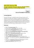 SOLUTION MANUAL FOR  The Legal and Regulatory Environment of Business&comma; 19th Edition By Marisa  Pagnattaro&comma; Daniel Cahoy&comma; Julie Manning Magid&comma; Peter Shedd