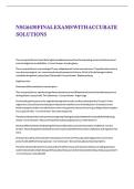 NSG6430 FINAL EXAMS WITH ACCURATE SOLUTIONS&period;