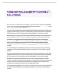 NSG6430 FINAL EXAMS WITH CORRECT SOLUTIONS&period;