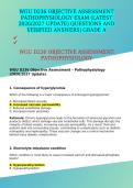 WGU D236 OBJECTIVE ASSESSMENT PATHOPHYSIOLOGY EXAM &lpar;LATEST 2026&sol;2027 UPDATE&rpar; QUESTIONS AND VERIFIED ANSWERS&vert; GRADE A