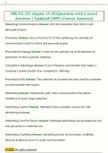 MKTG 351 chapter 15-20 Questions with Correct  Answers &vert; Updated &lpar;100&percnt; Correct Answers&rpar;