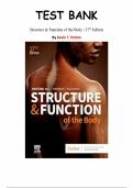 Structure and Function of the Body&comma; 17th Edition &ndash; Kevin T&period; Patton&comma; Gary A&period; Thibodeau&comma; Matthew T&period; Thompson & William A&period; Williamson &ndash; Test Bank for Chapters 1&ndash;22