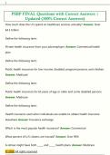 PSBP FINAL Questions with Correct Answers &vert;  Updated &lpar;100&percnt; Correct Answers&rpar;