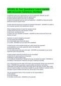 NPORS 25 Test Questions Latest Update with Accurate Solutions &lpar;Verified&rpar;