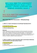 WGU D236 OBJECTIVE ASSESSMENT PATHOPHYSIOLOGY EXAM &lpar;LATEST 2026&sol;2027 UPDATE&rpar; QUESTIONS AND VERIFIED ANSWERS&vert; GRADE A