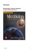 TEST BANK - Microbiology&colon; A Systems Approach 7th Edition&lpar; Marjorie Kelly Cowan&comma;2023 &rpar;&comma;Newest Edition 2026