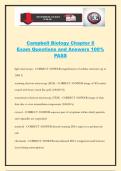 Campbell Biology Chapter 6 Exam Questions and Answers 100&percnt; PASS