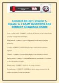 Campbell Biology &vert; Chapter 1&comma; Chapter 2&comma; 3 EXAM QUESTIONS AND CORRECT ANSWERS&vert;A GRADE