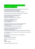 NPORS 25 Exam Questions and Answers Graded A&plus;
