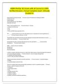 AORN PeriOp 101 Exam with all Correct & 100&percnt; Verified Answers &vert;Actual Complete Exam &vert;Already Graded A&plus;