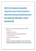 FDNY F01 Citywide Fire Guard for  Impairment Exam Practice Questions  And Correct Answers &lpar;Verified Answers&rpar;  Plus Rationales 2026 Q&A &vert; Instant  Download Pdf