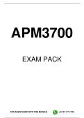 APM3700 &sol; MAT3700 EXAM PACK 2026
