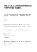 CPSI ACTUAL EXAM PAPER 2026 QUESTIONS WITH ANSWERS GRADED A&plus;