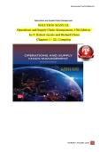 Test Bank for Operations and Supply Chain Management&comma; 17th Edition by Jacobs &vert; Complete Verified Questions & Answers