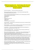 AORN Perioperative 101 &ndash; Terminology with all Correct & 100&percnt; Verified Answers &vert;Actual Complete Exam &vert;Already Graded A&plus;