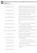 Radiation Safety & Certification &sol; ASNT IRRSP Rules & Regulations &sol; Study Guide & Test Bank &sol; Score 100&percnt; &sol; 2025 Update