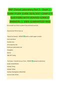 IPAP Clinical Laboratory Part 2 &ndash; Exam 1 &ndash; EXAM STUDY GUIDE 2026&sol;2027 COMPLETE QUESTIONS WITH VERIFIED CORRECT ANSWERS &vert;&vert; 100&percnt; GUARANTEED PASS <NEWEST VERSION>