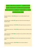 CWEA Collections Grade 1 &ndash; EXAM STUDY GUIDE 2026&sol;2027 COMPLETE QUESTIONS WITH VERIFIED CORRECT ANSWERS &vert;&vert; 100&percnt; GUARANTEED PASS <NEWEST VERSION>