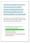 FDNY G36 Use of Liquefied Petroleum Gas or  Compressed Natural Gas in Manhole  Operations Practice Exam Questions And  Correct Answers &lpar;Verified Answers&rpar; Plus  Rationales 2026 Q&A &vert; Instant Download Pdf 