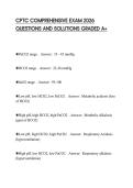 CPTC COMPREHENSIVE EXAM 2026 QUESTIONS AND SOLUTIONS GRADED A&plus;