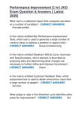 Performance Improvement &lpar;1 hr&rpar; JKO Exam Question & Answers &lpar; Latest 2026&rpar;&period;docx