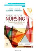 TEST BANK COMPLETE&lowbar;&lowbar; PUBLIC HEALTH NURSING&colon; POPULATION-CENTERED HEALTH CARE IN THE COMMUNITY 11TH EDITION &lpar;2024&rpar; BY MARCIA STANHOPE&comma; JEANETTE LANCASTER LATEST EDITION &vert;&vert; ALL CHAPTERS