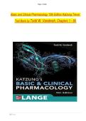 Basic and Clinical Pharmacology 15th Edition Katzung Trevor Test Bank by Todd W&period; Vanderah&comma; Chapterṡ 1 - 66 