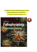 Test Bank for Porth&rsquo;s Pathophysiology&colon; Concepts of Altered Health States&comma; 11th Edition by Tommie L&period; Norris &vert; Complete Verified Questions & Answers