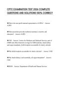 CPTC EXAMINATION TEST 2026 COMPLETE QUESTIONS AND SOLUTIONS 100&percnt; CORRECT