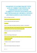 SHARP EKG EXAM PREP 2026&sol;2027 WITH  ACTUAL CORRECT QUESTIONS AND  VERIFIED DETAILED ANSWERS  &vert;CURRENTLY TESTING QUESTIONS AND  SOLUTIONS&vert;ALREADY GRADED A&plus;&vert;NEWEST  &vert;JUST RELEASED&excl;&excl;&vert;GUARANTEED PASS