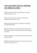 CPXP EXAM SCRIPT 2026 FULL QUESTIONS AND VERIFIED SOLUTIONS