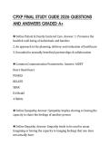CPXP FINAL STUDY GUIDE 2026 QUESTIONS AND ANSWERS GRADED A&plus;