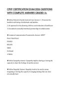 CPXP CERTIFICATION EXAM 2026 QUESTIONS WITH COMPLETE ANSWERS GRADED A&plus;