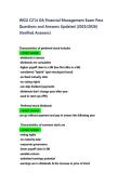 WGU C214 OA Financial Management Exam &vert; Pass Questions & Answers Updated 2025&ndash;2026