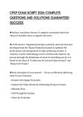 CPXP EXAM SCRIPT 2026 COMPLETE QUESTIONS AND SOLUTIONS GUARANTEED SUCCESS