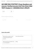 JKO SERE 100&period;2 POSTTEST &vert;&vert; Exam Questions and Answers &lpar;Verified Answers&rpar; &vert;&vert;ACTUAL EXAM 2026 TEST&excl;&excl; Graded A&plus; &vert; 2025&vert;2026 EXAM UPDATE