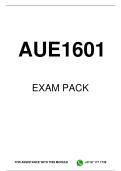 AUE1601 EXAM PACK 2026