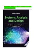 Test Bank for Systems Analysis and Design&comma; 8th Edition by Alan Dennis&comma; Barbara Haley Wixom&comma; and Roberta Roth &lpar;ISBN 9781119496485&rpar;