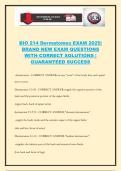 BIO 214 Dermatomes EXAM 2025&vert; BRAND NEW EXAM QUESTIONS WITH CORRECT SOLUTIONS &vert; GUARANTEED SUCCESS