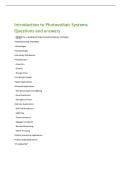 Introduction to Photovoltaic Systems  Questions and answers 